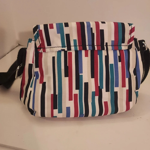 Kipling Live. Light Multicolor Stripes Sabia Mini Cross body Bag/Purse - Picture 4 of 9